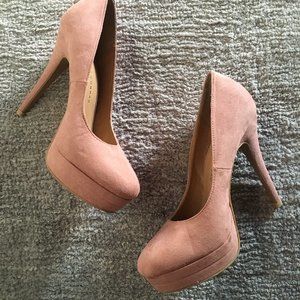LC Lauren Conrad Johanna Mauve Heels, Size 7.5